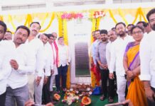 Ponnam Lays Foundation for Rs.3.22Cr Uppal Bus Terminal