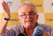 European air fares could rise by as much as 20% in 2027, Ryanair boss predicts