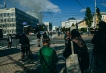 ‘The enemy is tearing our city apart’: terror in Kyiv as Russia ramps up attacks
