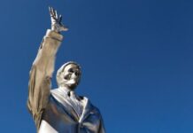 Protesters unveil melting Ron DeSantis statue to signify his inaction on climate crisis