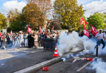 Teen arrested over flamethrower attack during student unrest in France (VIDEO)