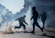 French teen has hand blown off by police grenade