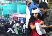 Kolkata Stampede: Video Shows Crowds Rushing Into Durga Puja Pandal Amid Heavy Rain