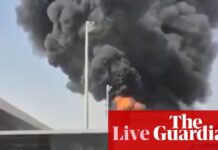 Middle East crisis live: Houthi media reports strike on airport in Sana’a after deadly Riyadh attack
