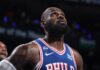 LeBron shrugs off Trump blast in home debut win for Philadelphia 76ers