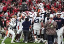 Auburn stuns No. 1 Georgia with game-winning field goal on final play