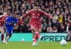 WATCH: Liverpool vs Chelsea sparks into life as Rogers and Gakpo score penalties before half-time
