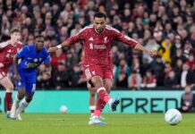 WATCH: Liverpool vs Chelsea sparks into life as Rogers and Gakpo score penalties before half-time