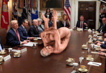 Somersaulting RFK Jr. Excitedly Chases Own Penis Through Cabinet Meeting