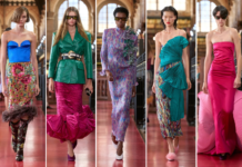 Alessandro Michele fills a Paris library with Valentino’s unread wardrobe for SS27