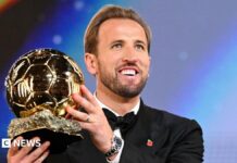 ‘A dream come true’ – Harry Kane on his Ballon d’Or win