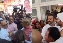 Slippers Flung, Slaps Exchanged On First Day Of New UP Congress Chief, Ajay Rai Walks Out In Anger