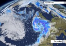 Irish weather warning ahead of Storm Austen
