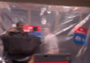 Dodgers player’s bare butt exposed on camera during wild NLDS locker room celebration