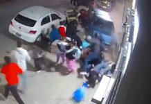 Shocking moment driver, 80, smashes into pedestrians, with baby among 13 injured