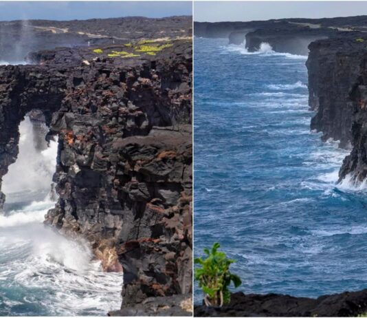 Hawaii’s iconic 550-year-old Hōlei Sea Arch collapses