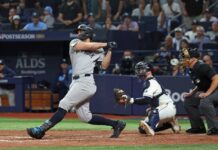 Giancarlo Stanton strikes out in first Yankees at-bat in over five months — why Aaron Boone ‘liked what I saw’