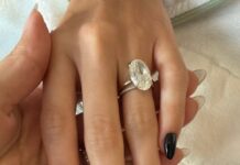 Hailey Bieber’s Glossy Black Nails Are Ready for Spooky Season—See the Photos
