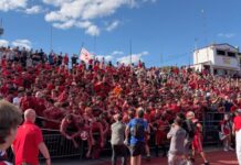Students injured as NJ high school bleachers collapse in scary football game scene