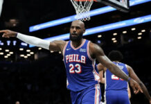 LeBron shines in pre-season debut for re-tooled 76ers