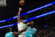 Celtics roll hornets 114-93 to move to 3-0 in preseason play