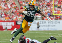 Tucker Kraft’s TD gives Packers 17-7 lead