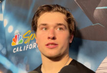 Sharks Locker Room: Celebrini Staying Positive, Askarov on “Better” Performance, Warsofsky Discloses Wennberg Injury