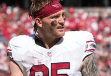 NFL referee directs NSFW message at Trey McBride during Week 4 loss