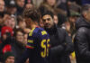 Mikel Arteta remains tight-lipped on Max Dowman reaction after 16-year-old’s red card