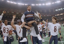 Chicago Bears paying tribute to Mike Ditka at Soldier Field game against New England Patriots