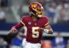 Commanders reveal Jayden Daniels’ status ahead of Week 5 matchup with Giants