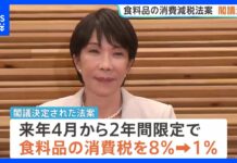 Japan Approves Bill to Cut Food Consumption Tax to 1%