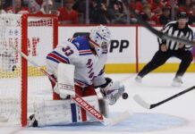 Rangers rookie Dylan Garand shuts out Red Wings one week after he was cut