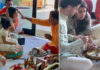 Photos: Priyanka Chopra Jonas and Nick Jonas Celebrate Dussehra With Their Daughter
