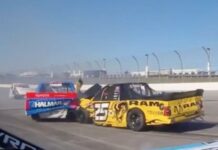 Tony Stewart: violent Talladega Truck wreck “knocked the wind out of me”