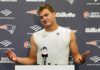Patriots’ Drake Maye isn’t so sure we landed on the moon