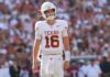 Steve Sarkisian offers ‘Joe Smith’ defense of Arch Manning after Texas’ crushing loss