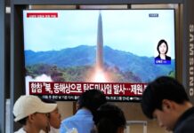 North Korea test-fires missiles amid tensions over blasts across the border