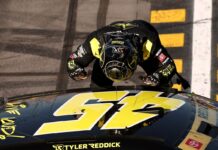 Tyler Reddick wins Phoenix NASCAR Cup thriller as Kyle Larson crashes