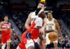 AJ Dybantsa’s Wizards debut in jeopardy after ankle injury in preseason finale