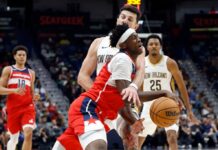 AJ Dybantsa’s Wizards debut in jeopardy after ankle injury in preseason finale