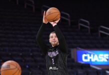 Warriors’ Brandin Podziemski gives injury scare less than 4 minutes into season debut